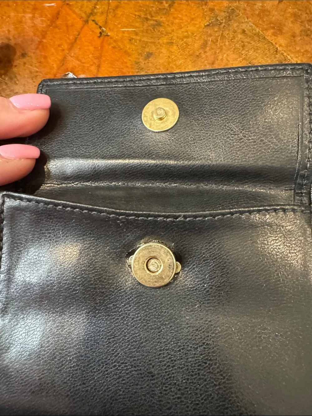 Givenchy Black Leather Wallet with Embossed Logo